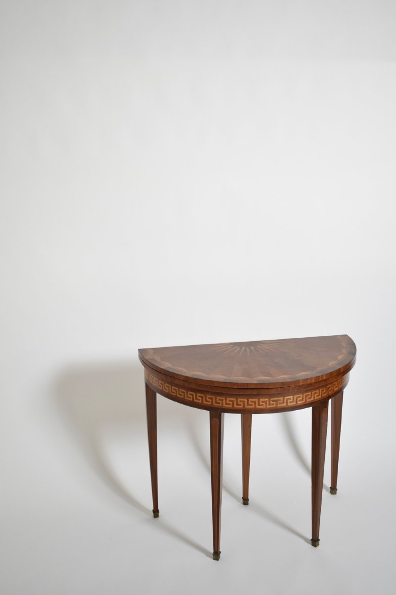 Half Moon Console Table, XIXth C.-photo-4
