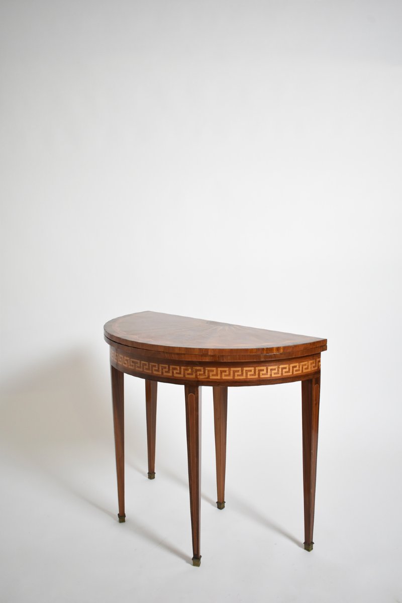 Half Moon Console Table, XIXth C.-photo-1