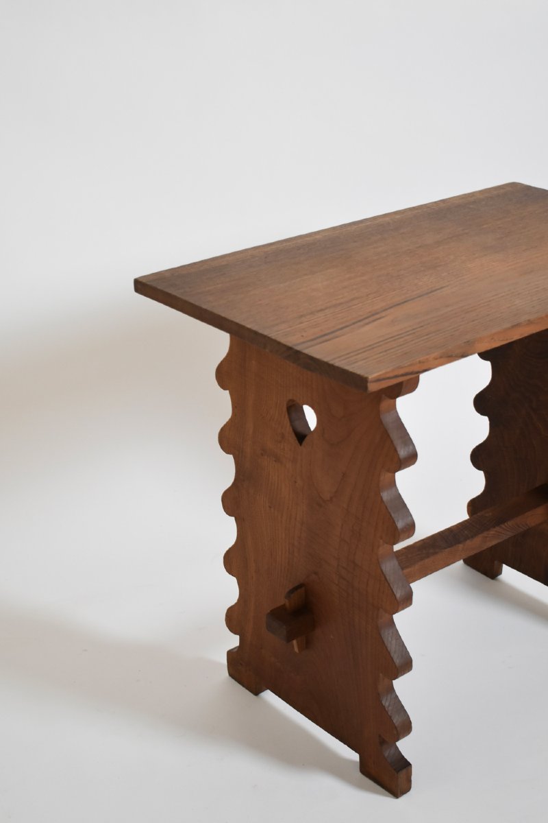 Oak Alentejana Side Table, 1960s.-photo-2