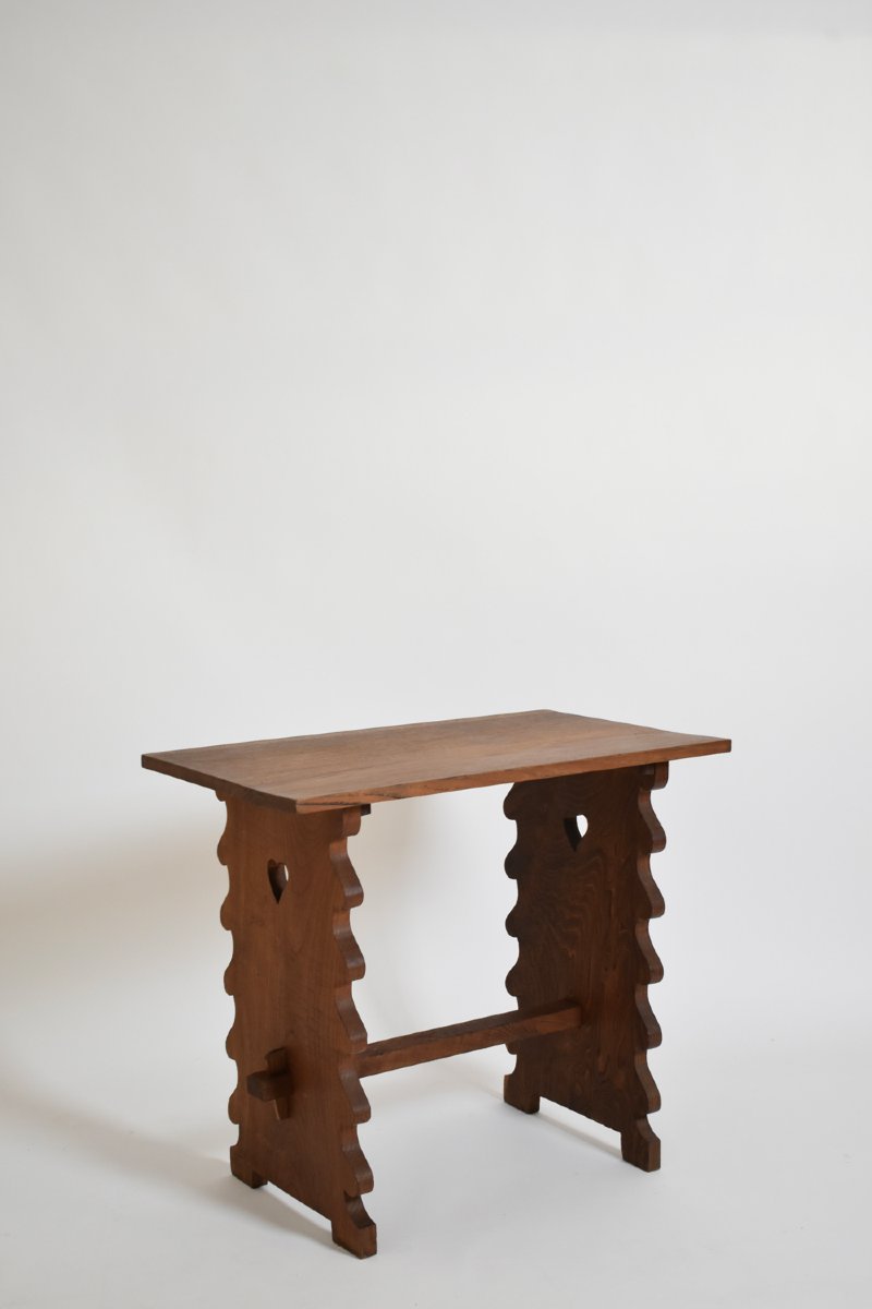 Oak Alentejana Side Table, 1960s.-photo-1