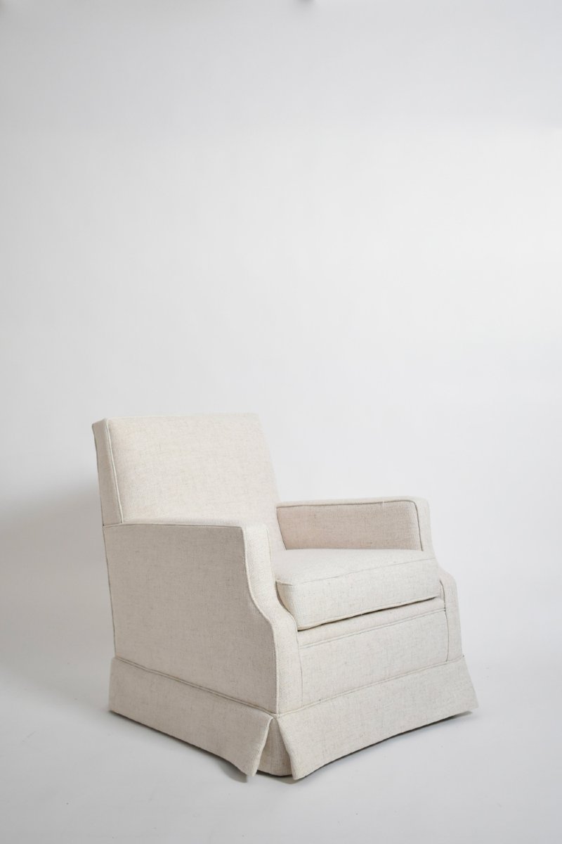 Tissu texturé blanc cassé, années 1960.
