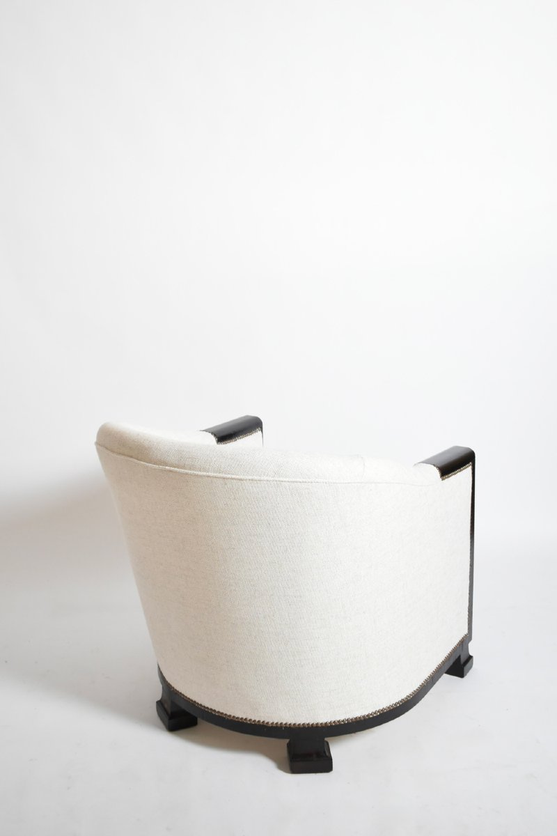 Abonised Wood Lounge Chair, 1930s.-photo-3