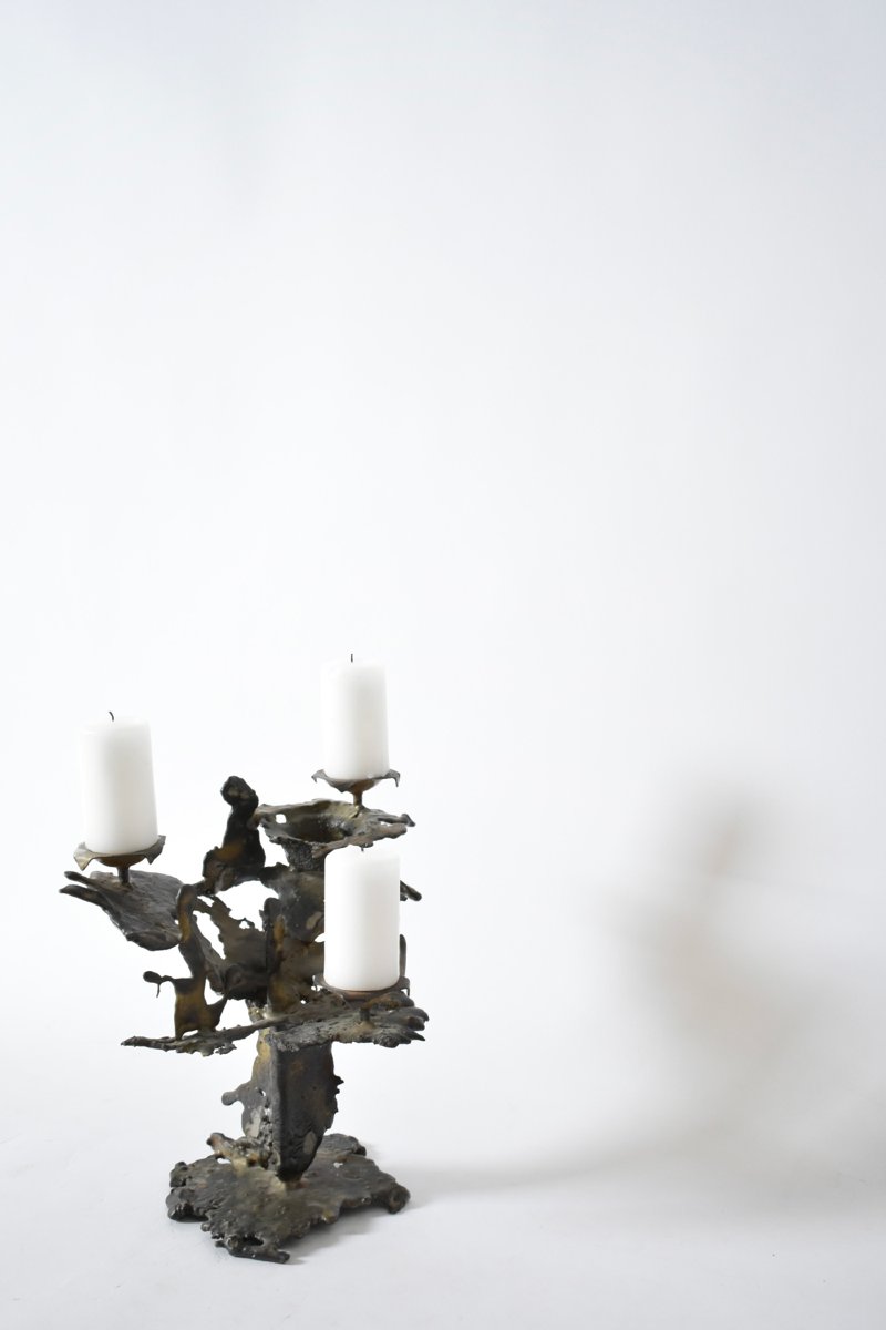 Brutalist Candle Holder, 1960s.-photo-3