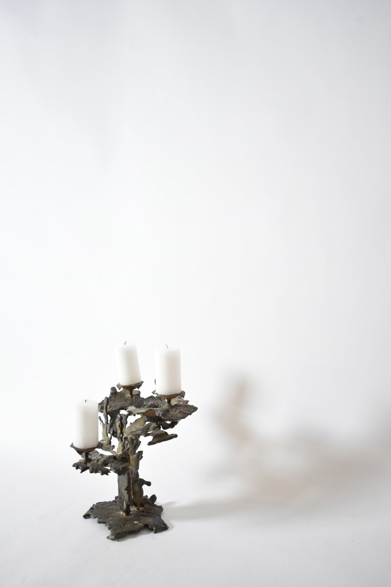 Brutalist Candle Holder, 1960s.-photo-4