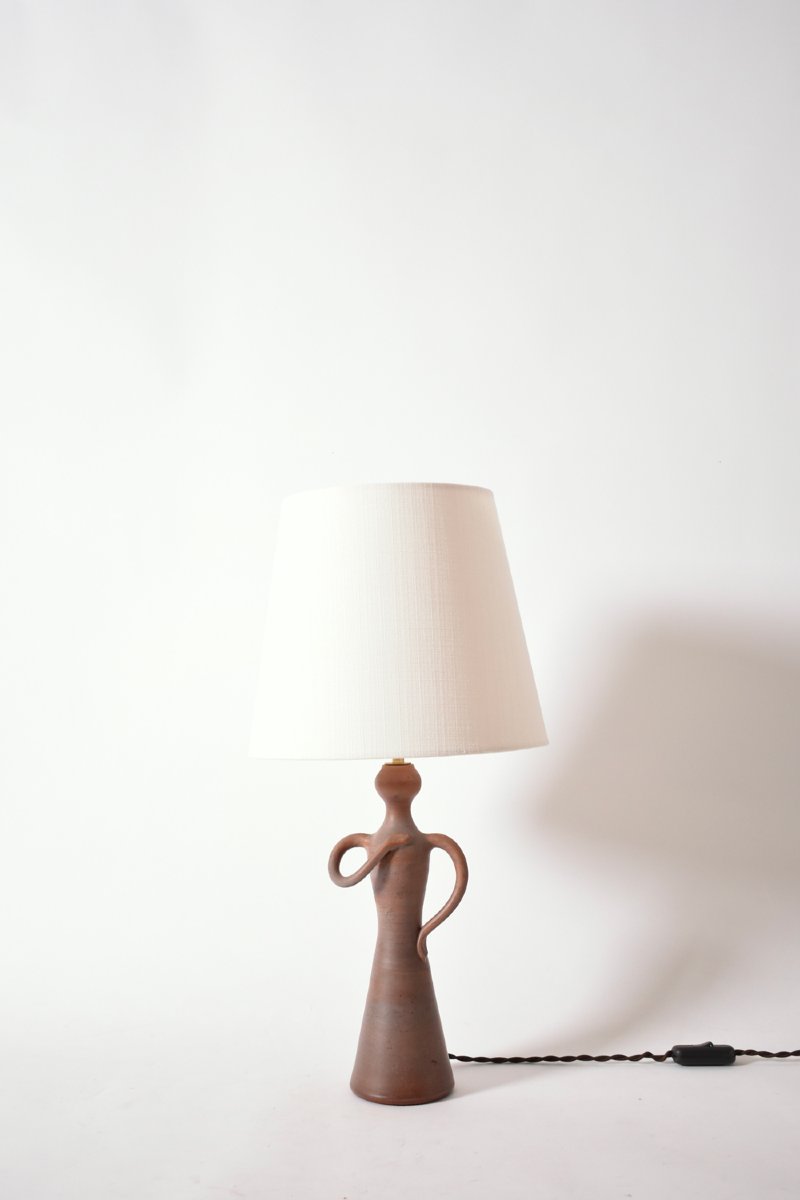 Lampe anthropomorphe en céramique, années 1950.-photo-2