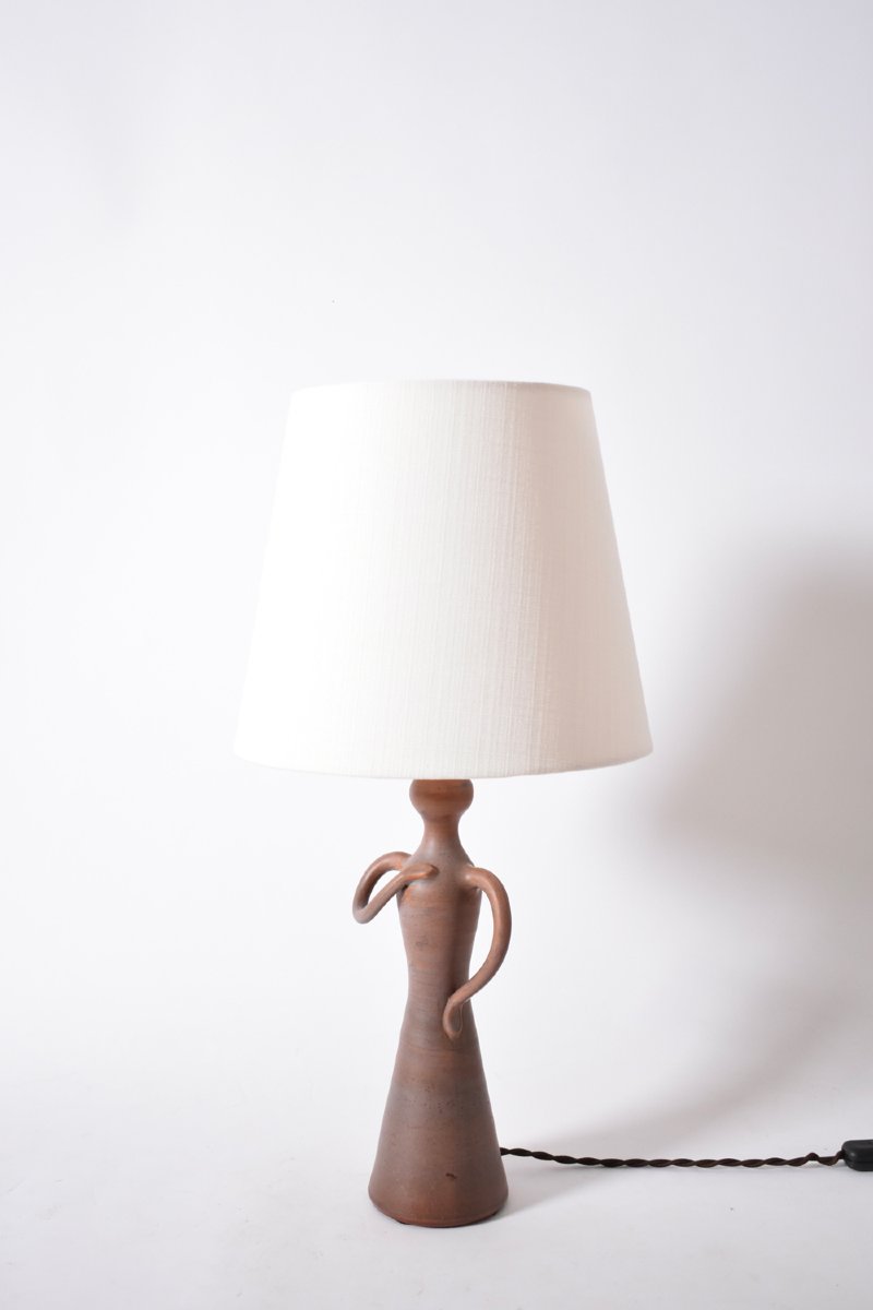 Lampe anthropomorphe en céramique, années 1950.