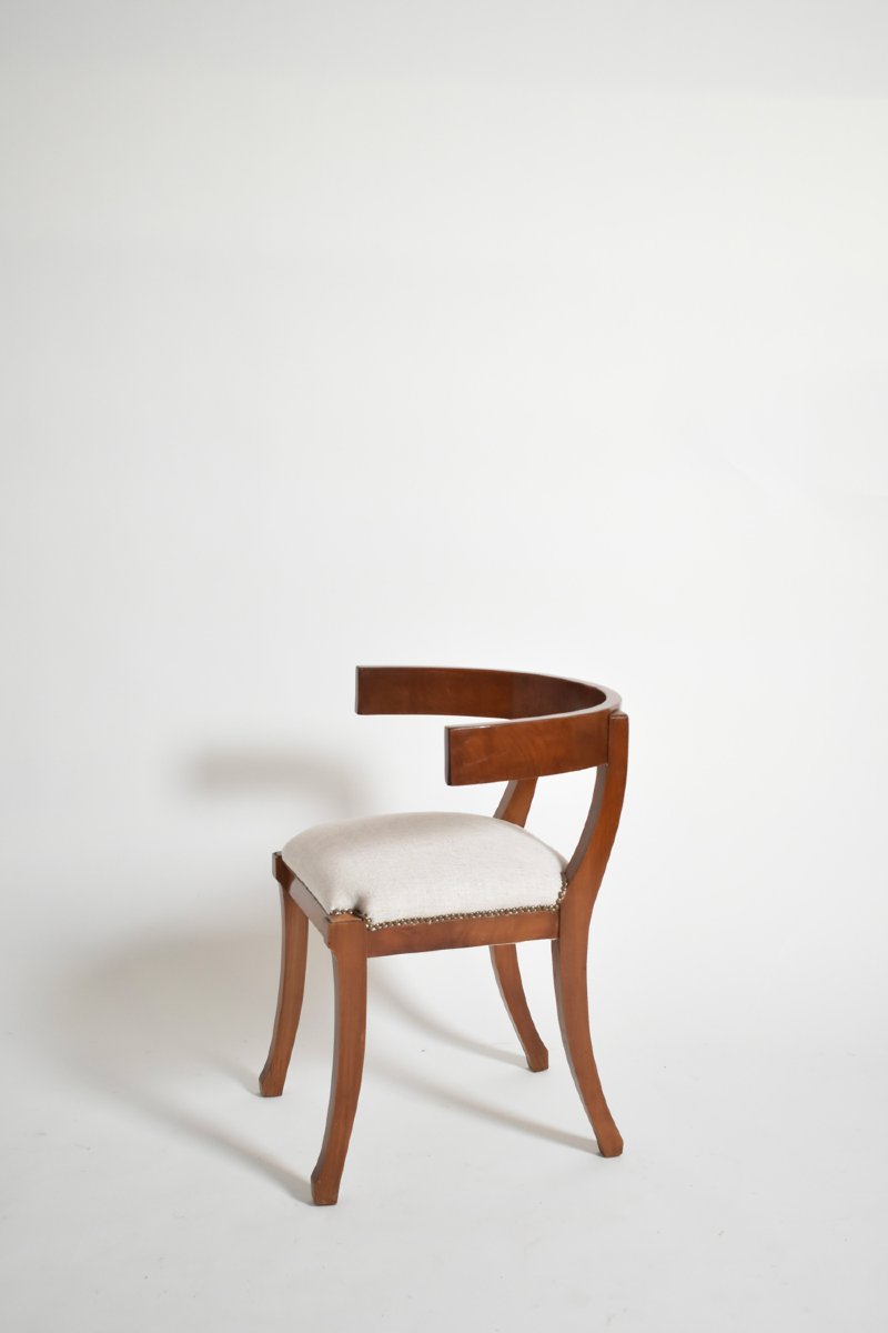 Set Of Six Etruscan Style Chairs, XIXth C.-photo-2