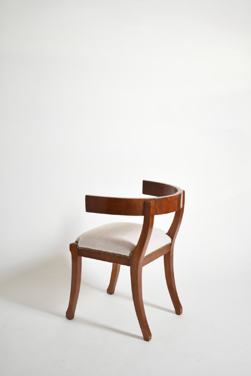 Set Of Six Etruscan Style Chairs, XIXth C.-photo-3