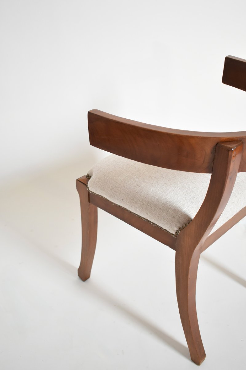 Set Of Six Etruscan Style Chairs, XIXth C.-photo-1