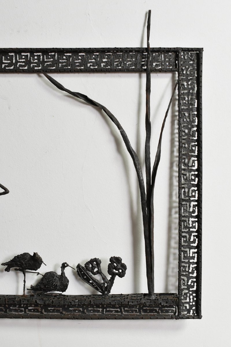 Mural Brutalist Painting Sculpture, 1960s.-photo-3