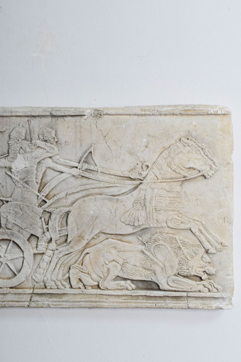 Antiquity Cast Wall Plaster Low Relief, 1960s.-photo-3