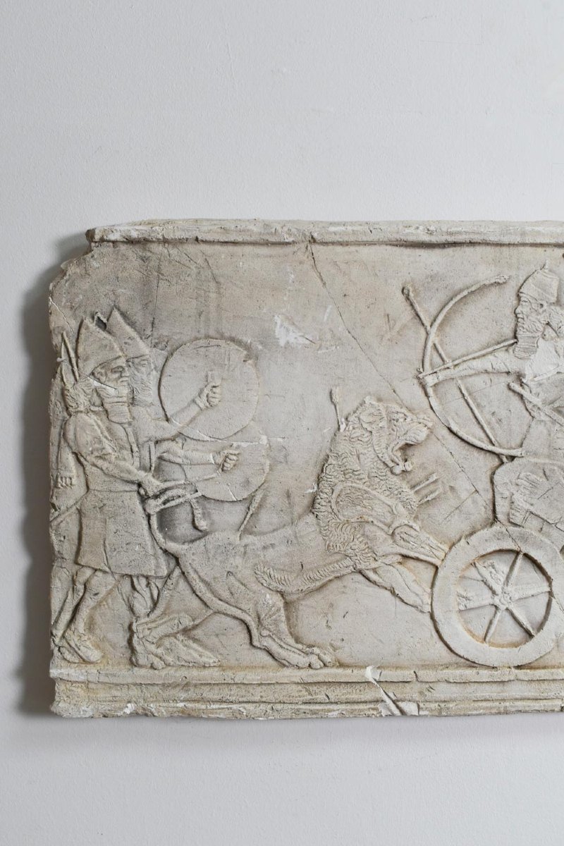 Antiquity Cast Wall Plaster Low Relief, 1960s.-photo-4