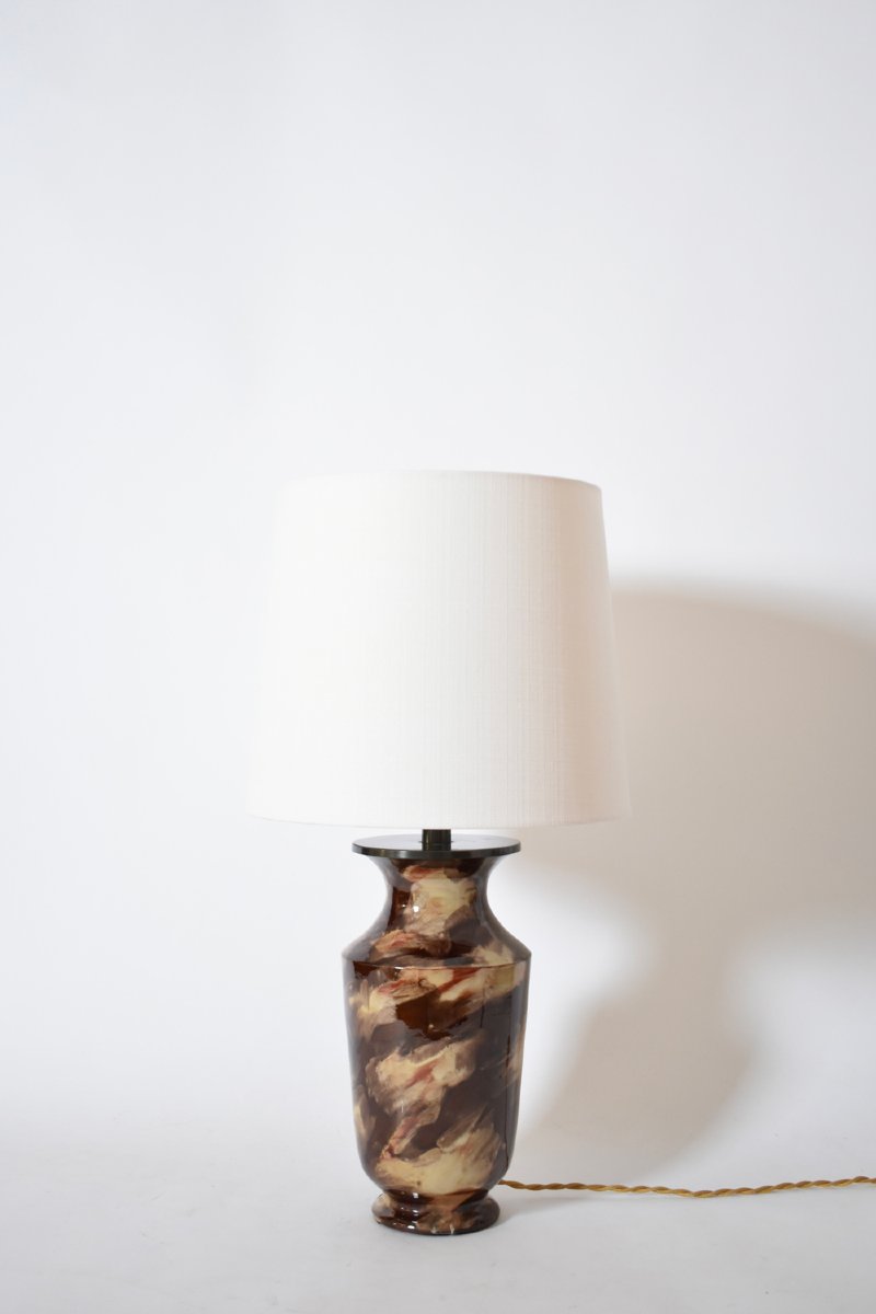 Caldas Da Rainha Ceramic Table Lamp, 1920s.