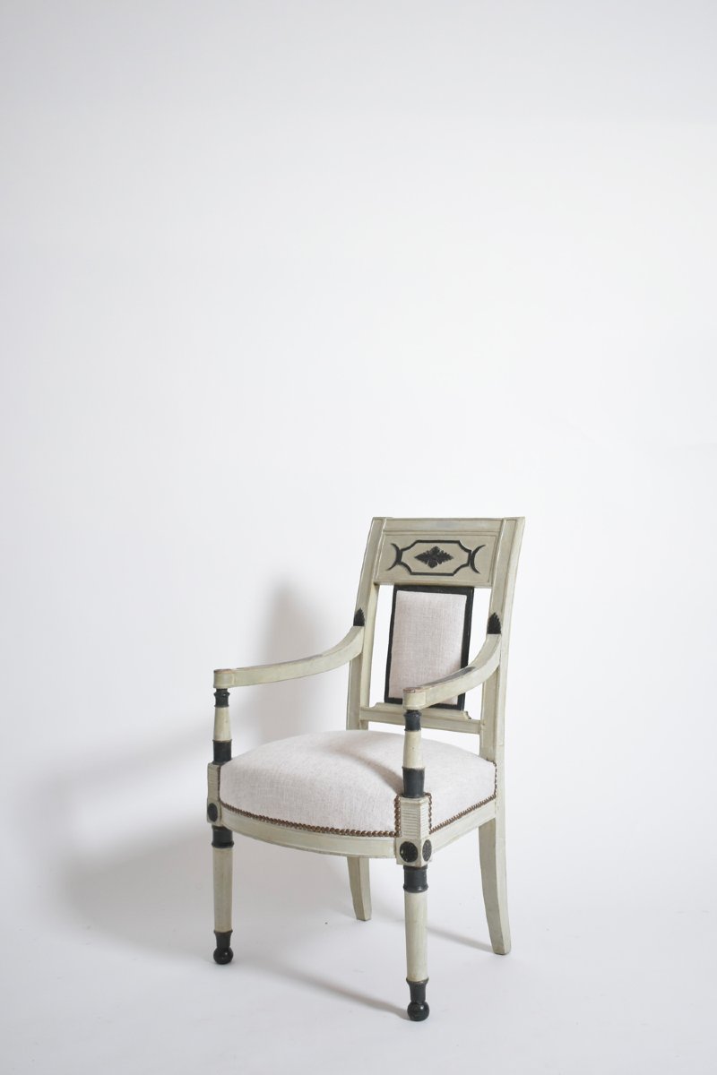 Neoclassical Directoire Armchair, 1960s.-photo-2