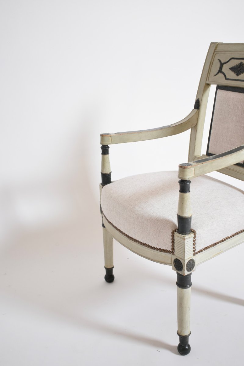 Neoclassical Directoire Armchair, 1960s.-photo-3