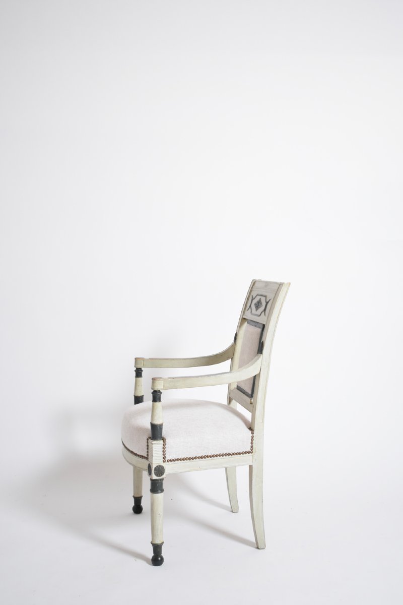 Neoclassical Directoire Armchair, 1960s.-photo-4