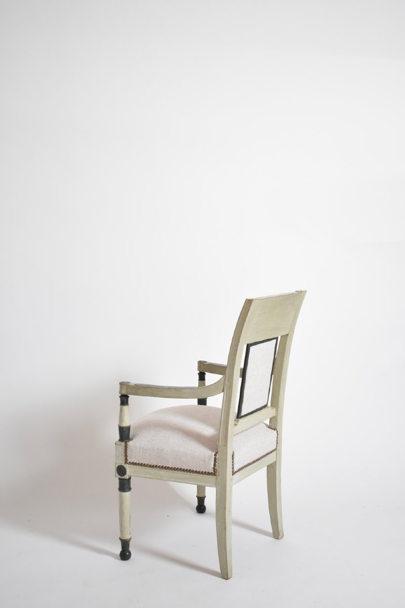 Neoclassical Directoire Armchair, 1960s.-photo-1
