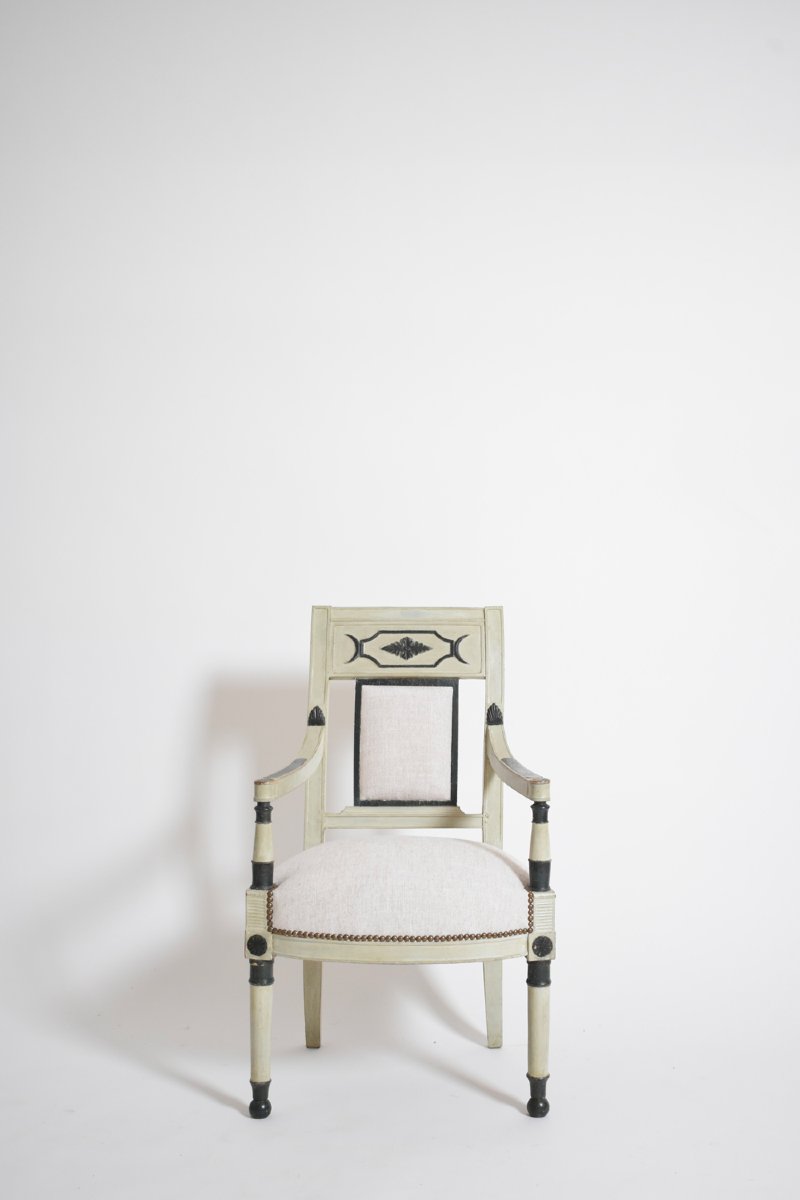Neoclassical Directoire Armchair, 1960s.