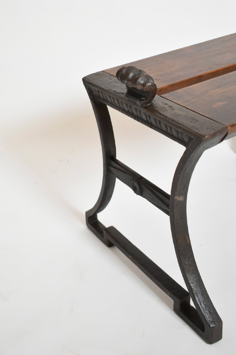 Folke Bensow Cast Iron And Wood Bench, 1920s.-photo-4