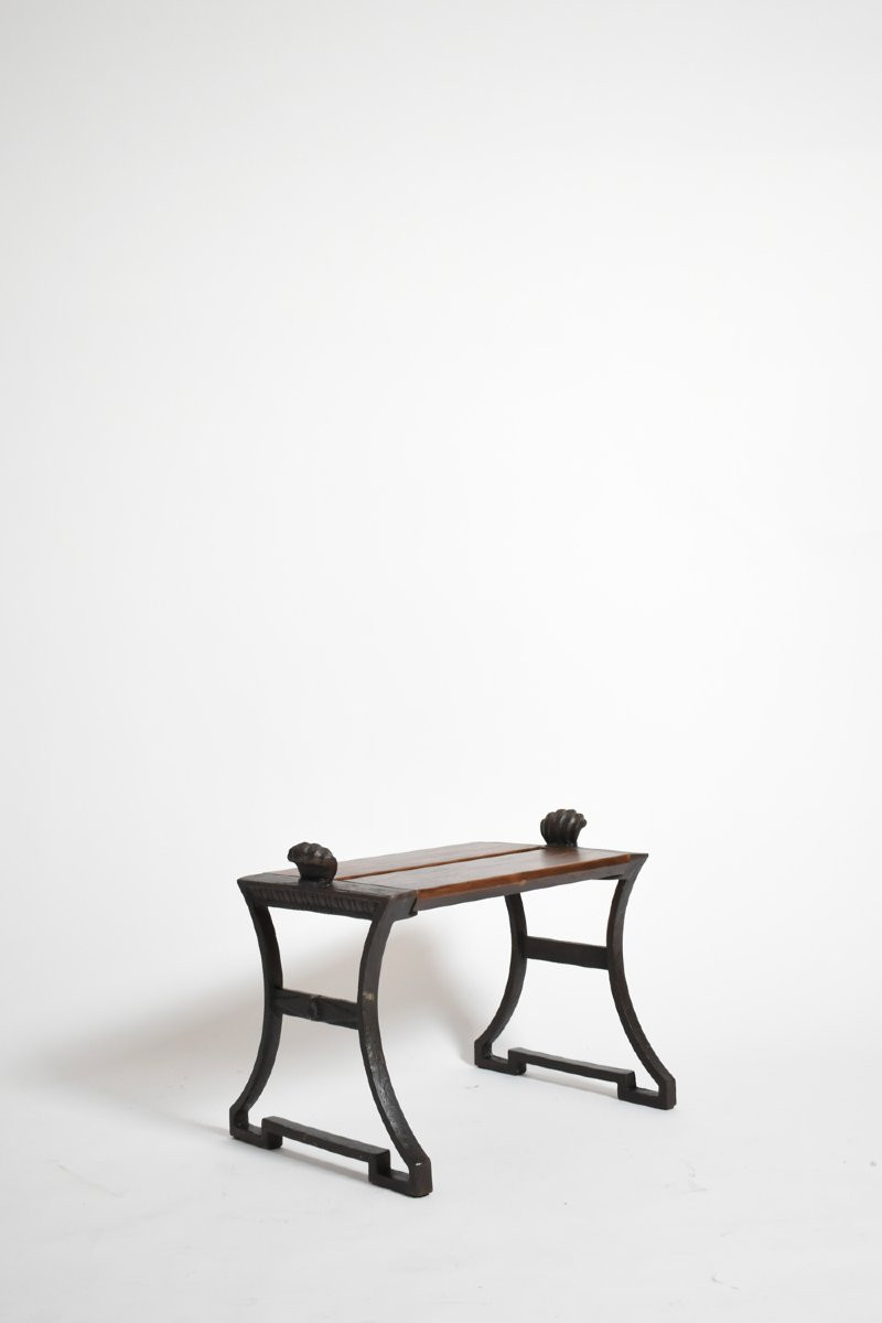 Folke Bensow Cast Iron And Wood Bench, 1920s.