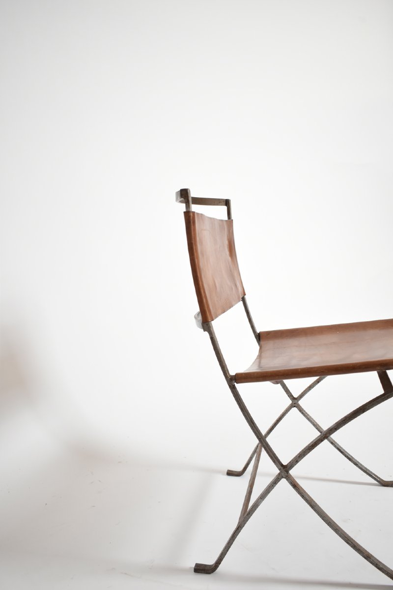 Jansen Style Pair Of Chairs, 1970s.-photo-4