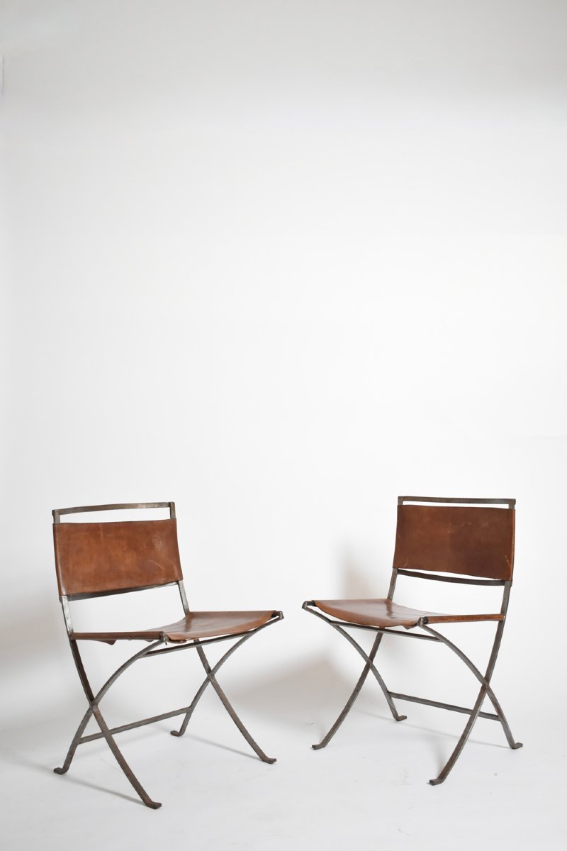 Jansen Style Pair Of Chairs, 1970s.
