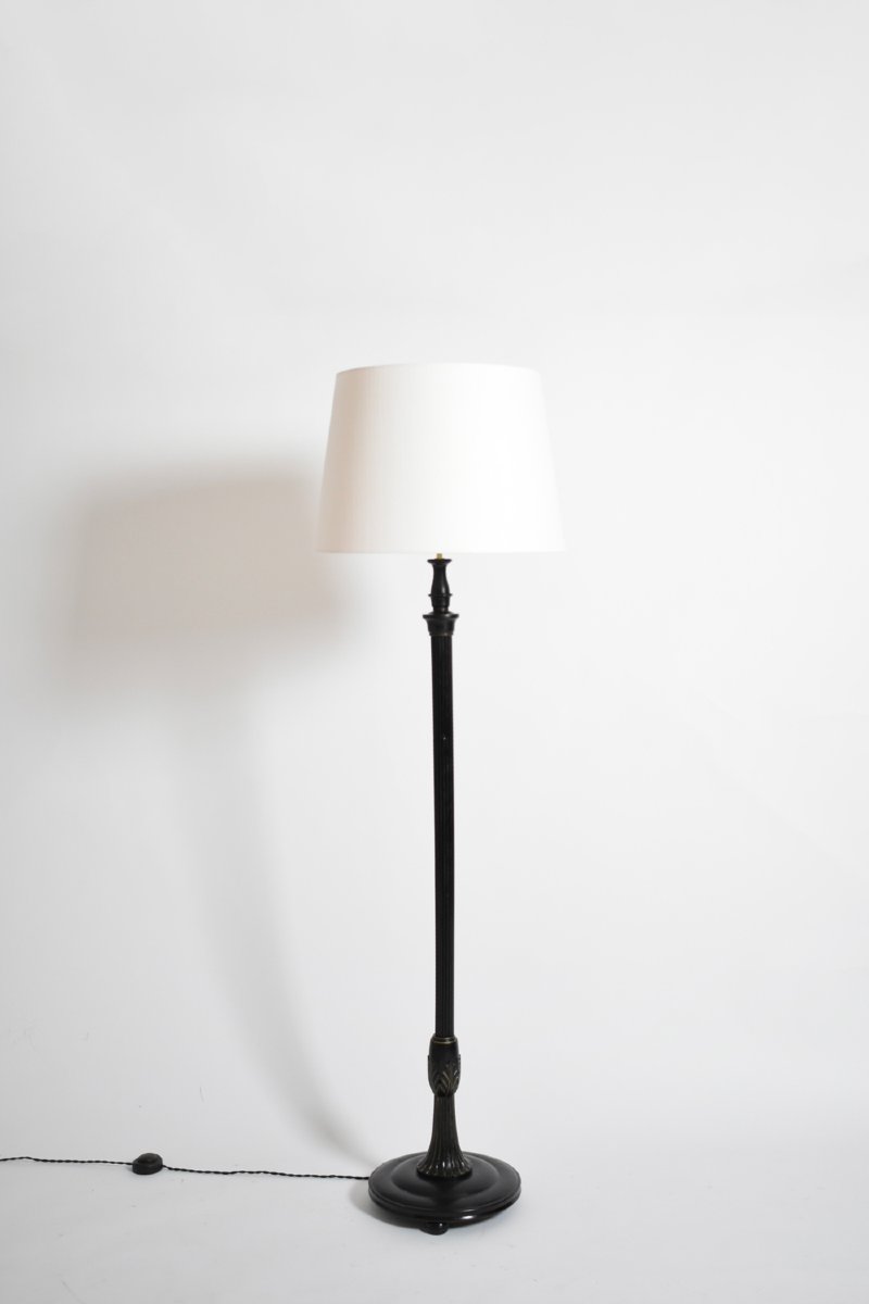 Flower-shaped Base And Column Floor Lamp, 1950s.
