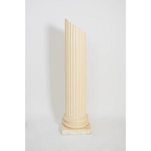 Antique Style Plaster Column Floor Lamp, 1970s.
