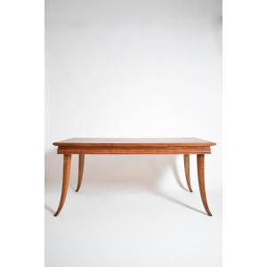 Etruscan Style Horns Feet Console Dining Table, 1960s.