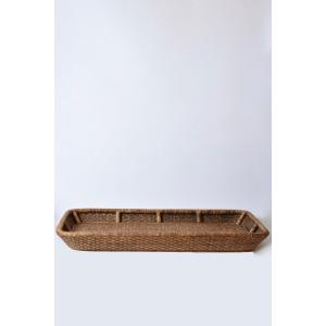 Giant Wicker Tray, 1970s.