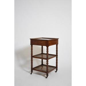 Table de service à deux plateaux, XIXᵉ siècle.