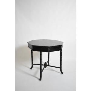 Faux Bamboo Octogonal Table, 1910s