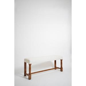 Tabouret de piano en hêtre, années 1910.