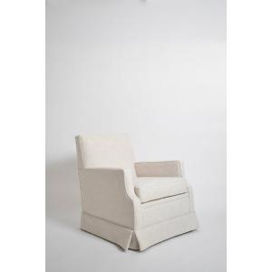 Tissu texturé blanc cassé, années 1960.