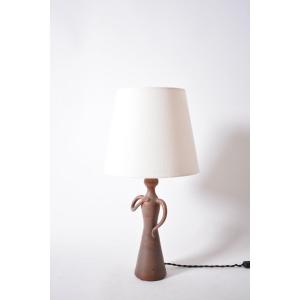 Lampe anthropomorphe en céramique, années 1950.