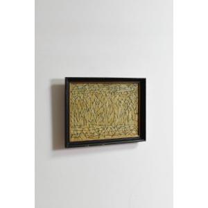 Composition abstraite », huile sur panneau, années 1960.