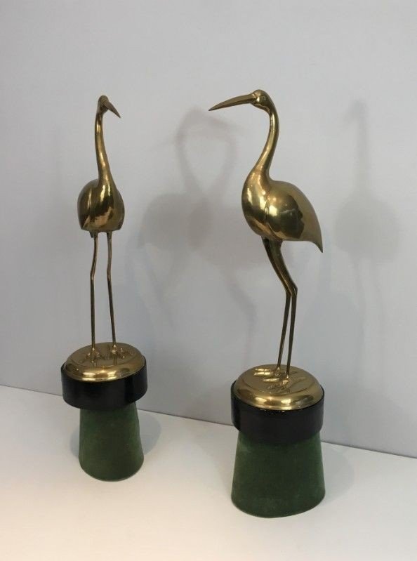 Pair Of Brass Birds-photo-4