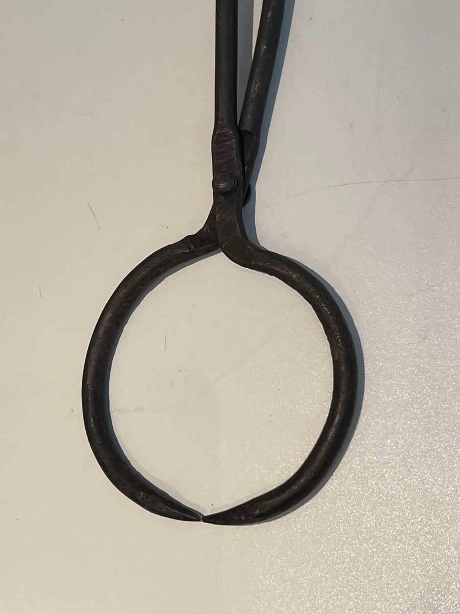 Wrought Iron Deerheads Fireplace Tools-photo-4