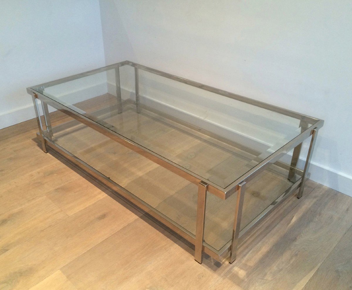 Important Chrome Coffee Table-photo-5
