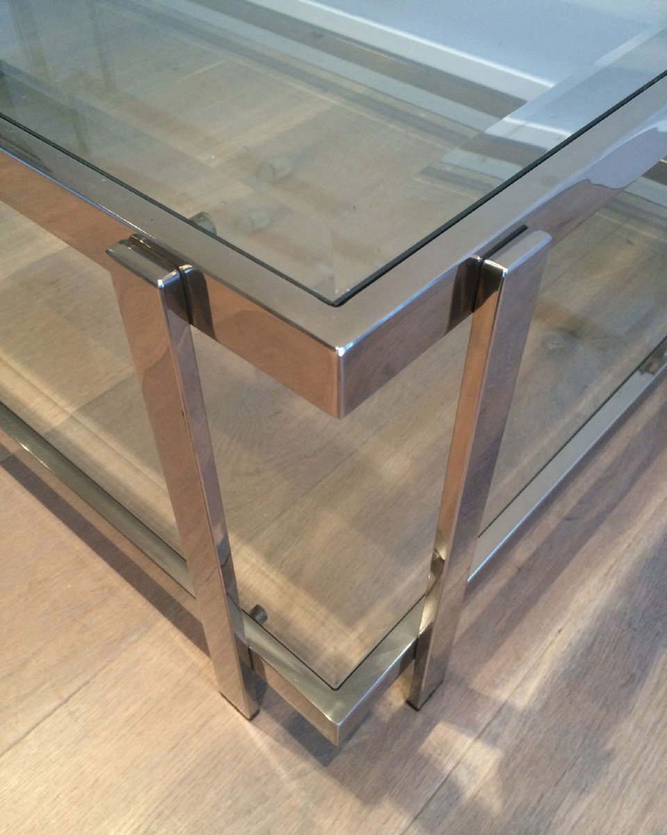 Important Chrome Coffee Table-photo-6