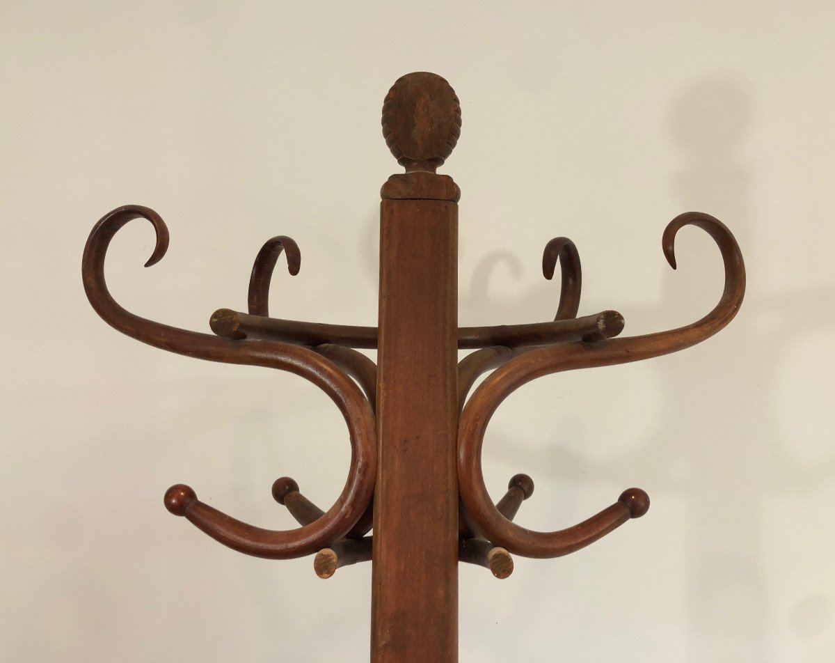 Porte-manteau Perroquet Demi-lune En Bois. Travail Français. Vers 1900-photo-6