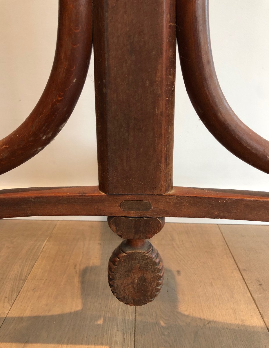 Porte-manteau Perroquet Demi-lune En Bois. Travail Français. Vers 1900-photo-7