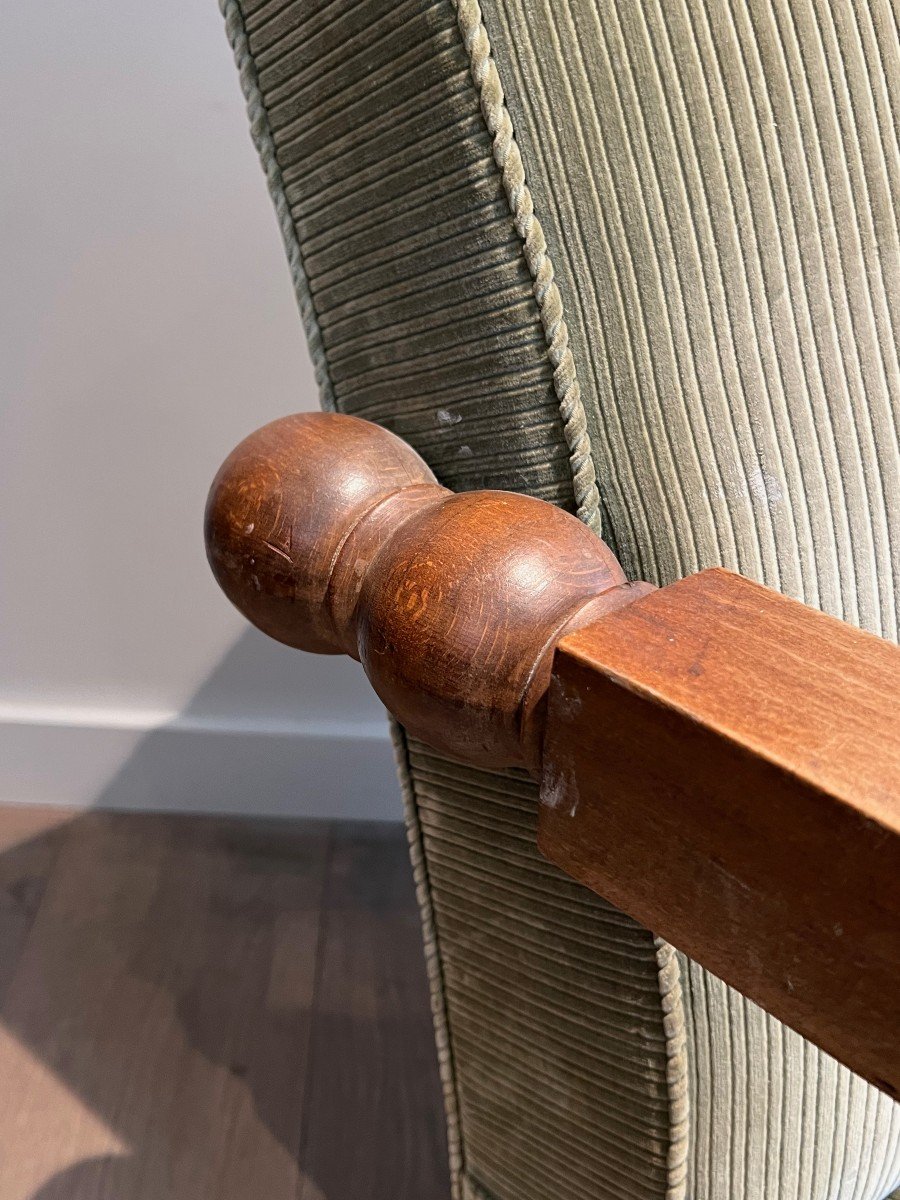 Important Brutalist Armchair. French Work. Around 1950-photo-5