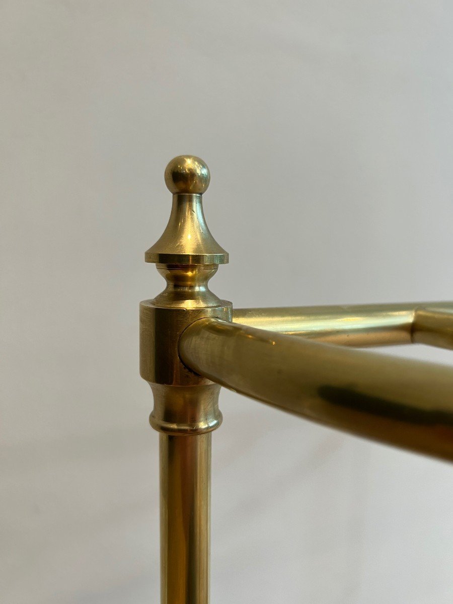 Rounded Brass And Cast Iron Umbrella Stand. French. Circa 1900-photo-1