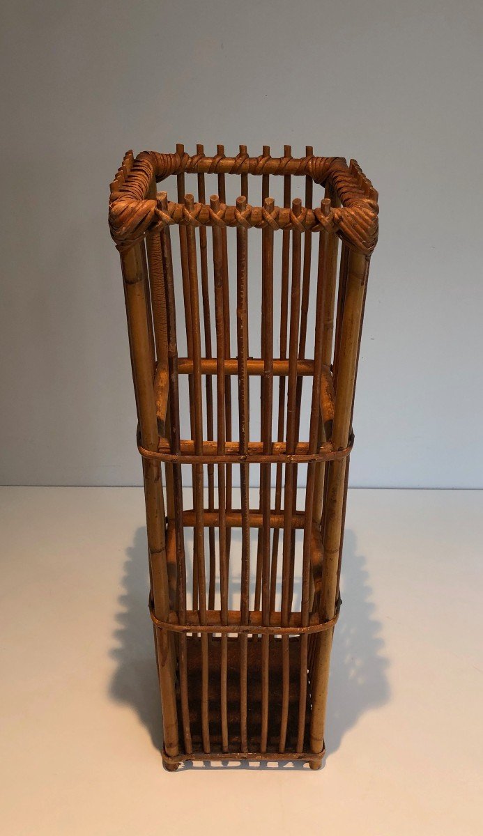 Rattan Umbrella Stand. French Work. Circa 1970-photo-2