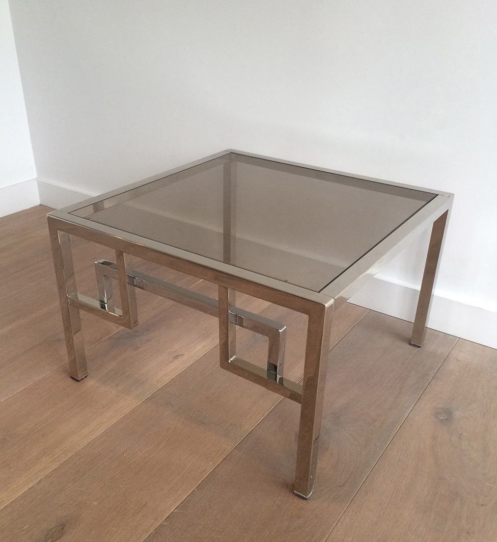 Pair Of Chrome Side Tables. Circa 1970-photo-4