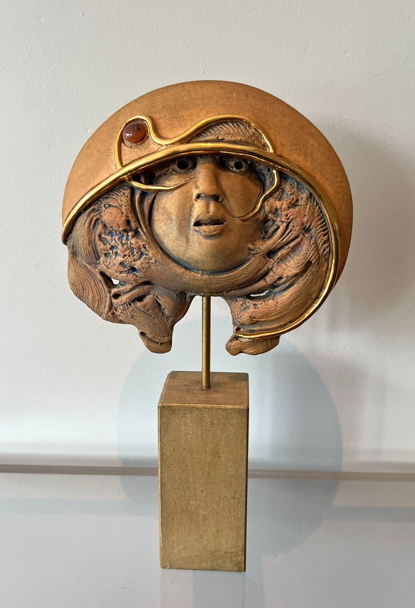 Terracotta Sculpture. Belgian Work Signed In Hollow Jean-claude Vanhaecke-photo-6