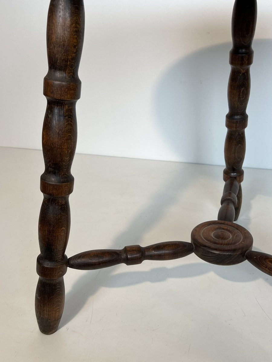 Table Basse en Bois Tourné. Travail Français de Charles Dudouyt. Vers 1950-photo-6