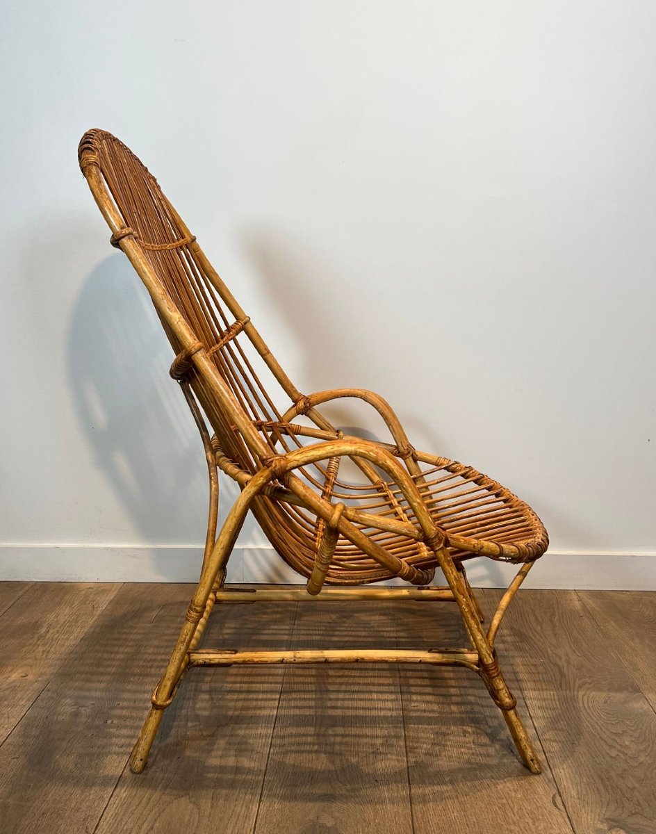 Pair Of Design Rattan Armchairs-photo-3