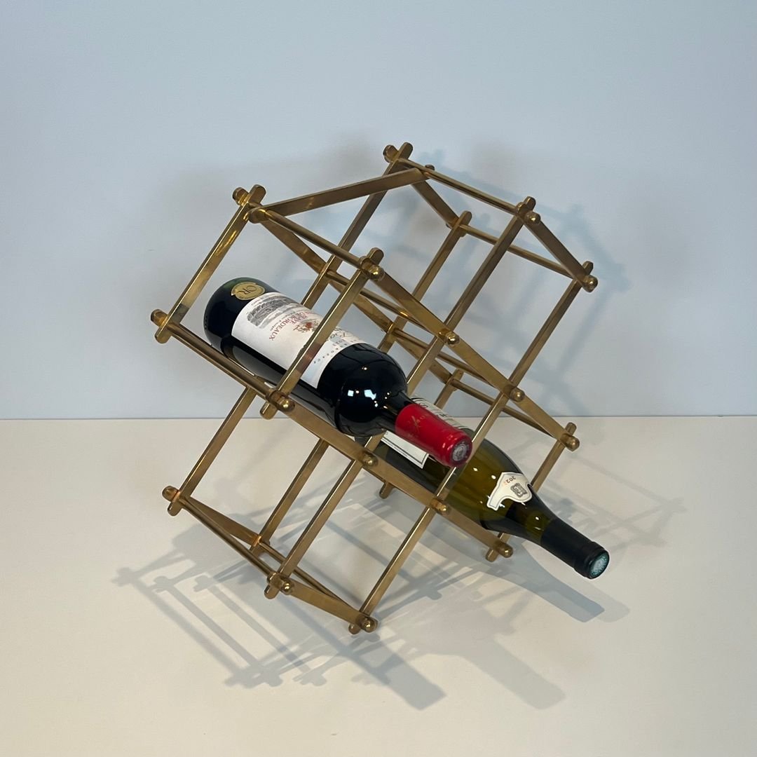 Porte-Bouteilles Pliant  en Laiton-photo-8
